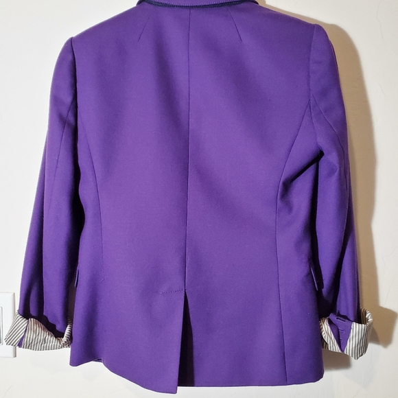 J. Crew Purple Schoolboy Blazer/Jacket in Size00 - Picture 2 of 9
